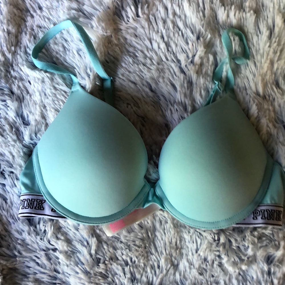 Pink Victoria Secret Push-up Bra 34B